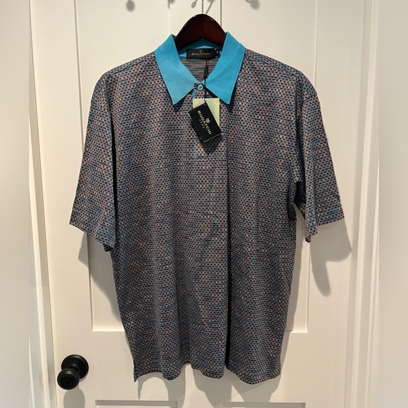 Bugatchi Other - Bugatchi Mercerized Cotton Polo Shirt- Men’s Medium NWT